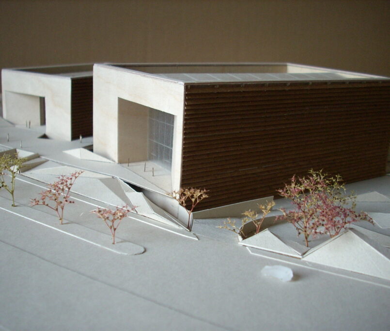 Maqueta de presentacion blanca de auditorio Kido kerse