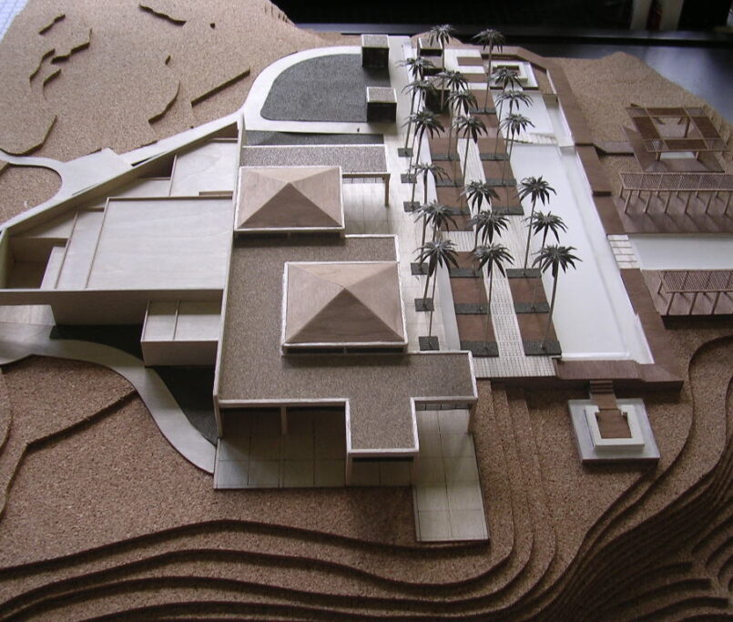 Maqueta con niveles de terreno punta mita nayarit kido kerse